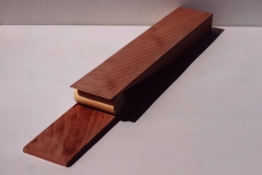 Inlaying I, 1992, wood, 8 x  40 x 7 cm